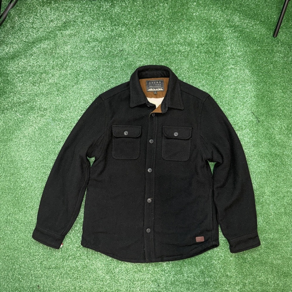 Jachs New York‎ Men's Wool Blend Sherpa Lined Shirt Jacket Size Small